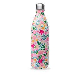 QWETCH-Bouteille Nomade Isotherme 1L FLORA ROSE