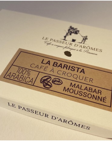 Tablette PREMIUM "LA BARISTA" - Café à croquer - INDE MALABAR MOUSSONNE | Les Passeur D'Arômes - 90g